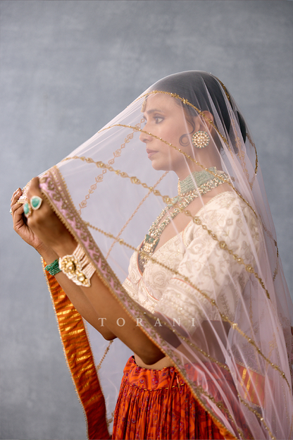 SALE - Gerua Girnar Maniki Lehenga Set