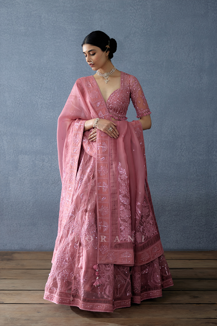 Gulkand Pankhuri Lehenga Set