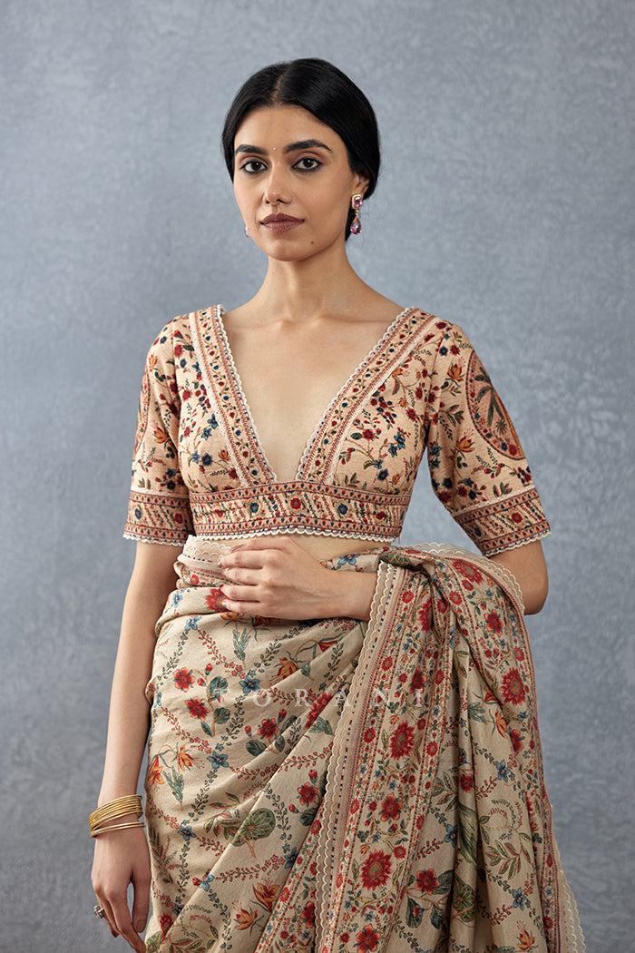 Badami Phoolan Blouse