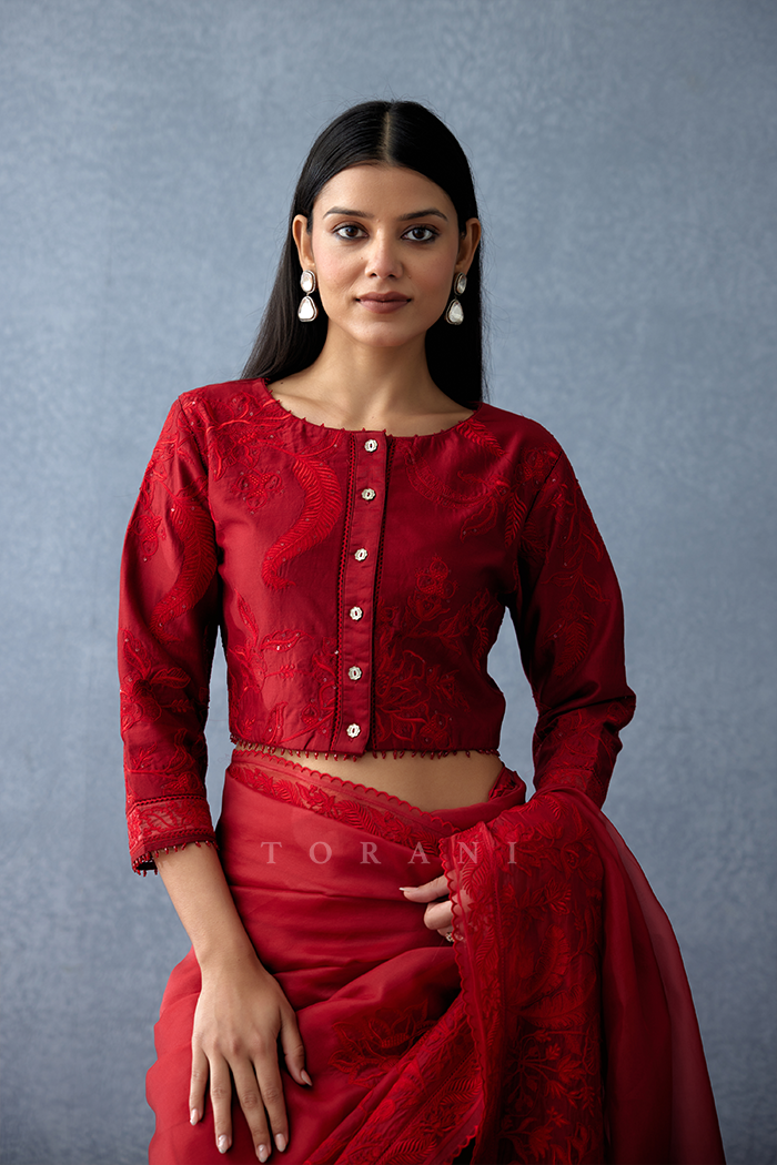 SALE - Gulmohar Dea Blouse