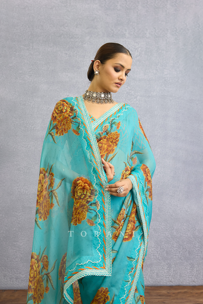 Firoza Raasika Saree