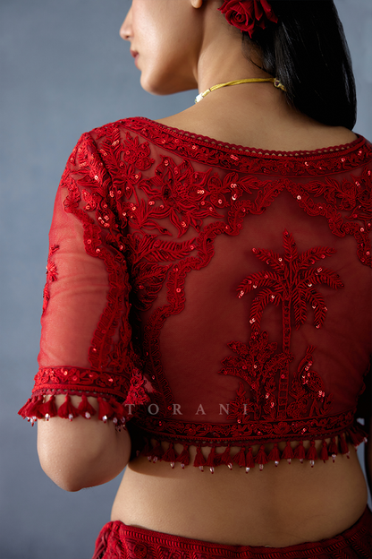 Gulmohar Pankhuri Blouse