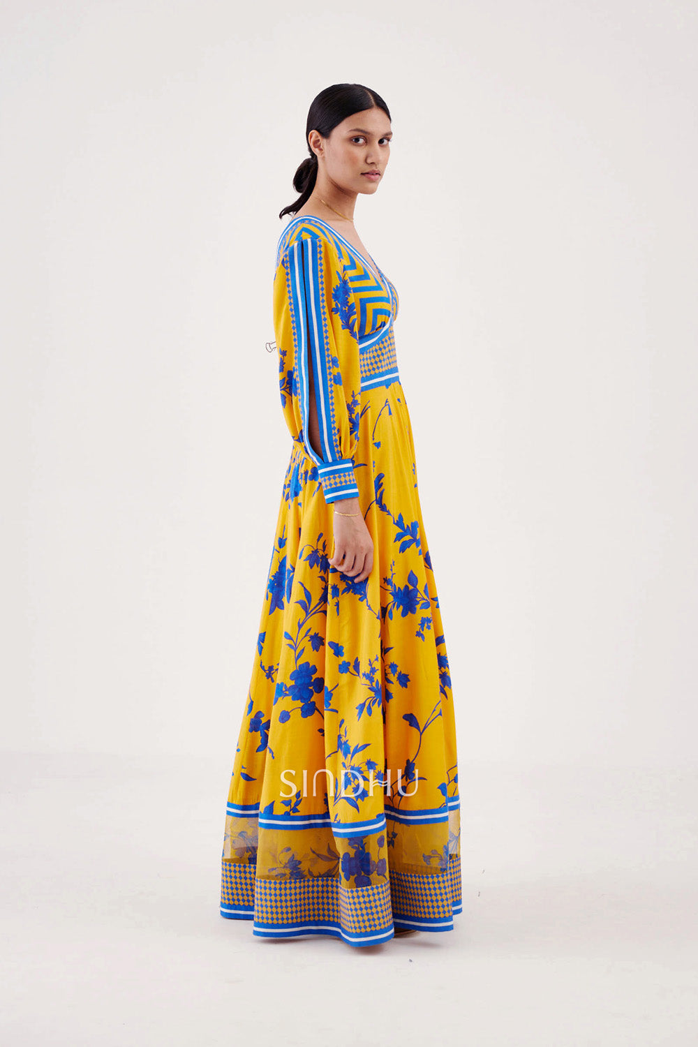 Istara Digital Printed Maxi Dress side view