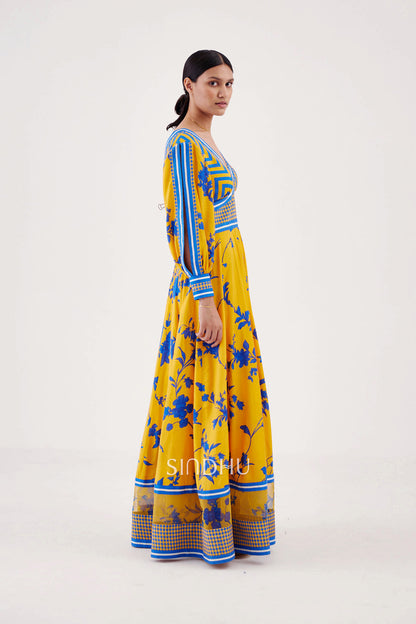 Istara Digital Printed Maxi Dress side view