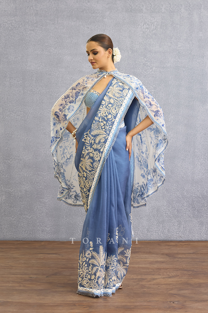 Neeli Kali Amogha Saree Set