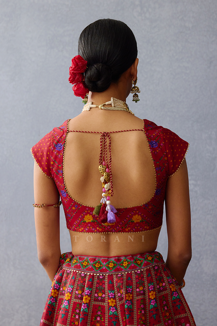 Juhi Godambe in our Dil Surkh Gazal Javeri Saree Set