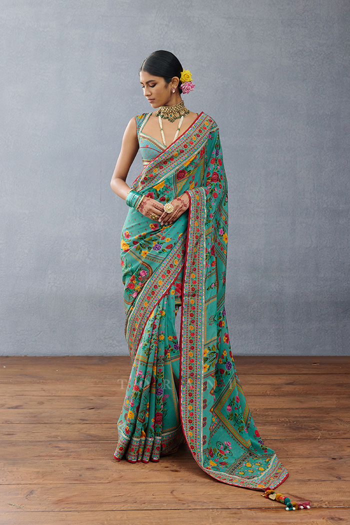 Natasha Poonawalla In Our Dil Nawaz Nasreen Masha Saree Set