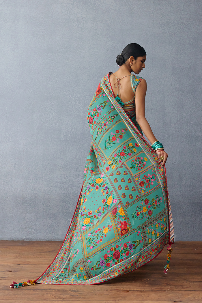 Natasha Poonawalla In Our Dil Nawaz Nasreen Masha Saree Set