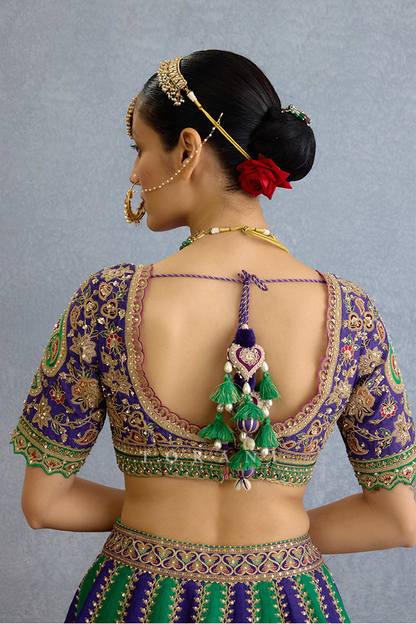 Baghan Morni Lehenga Set