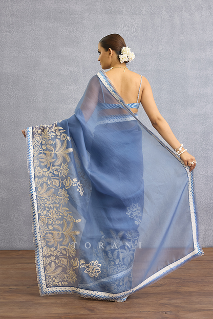 Neeli Kali Amogha Saree Set