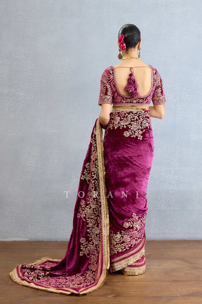 Shehtooti Makhmal Yashoda Saree