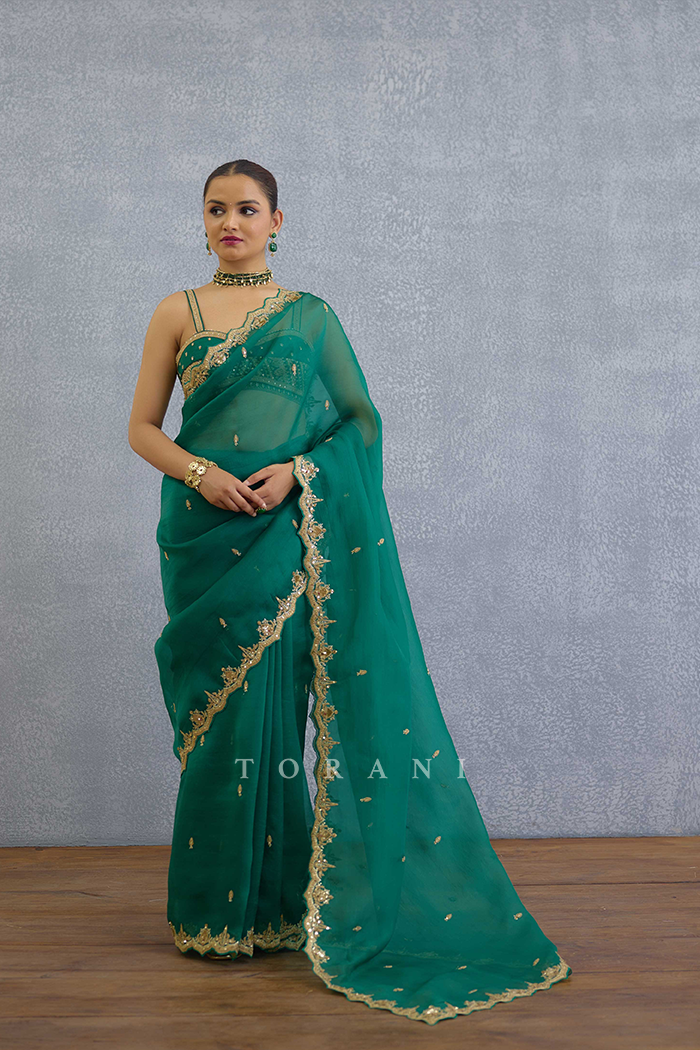 Akhzari Nayantara Saree