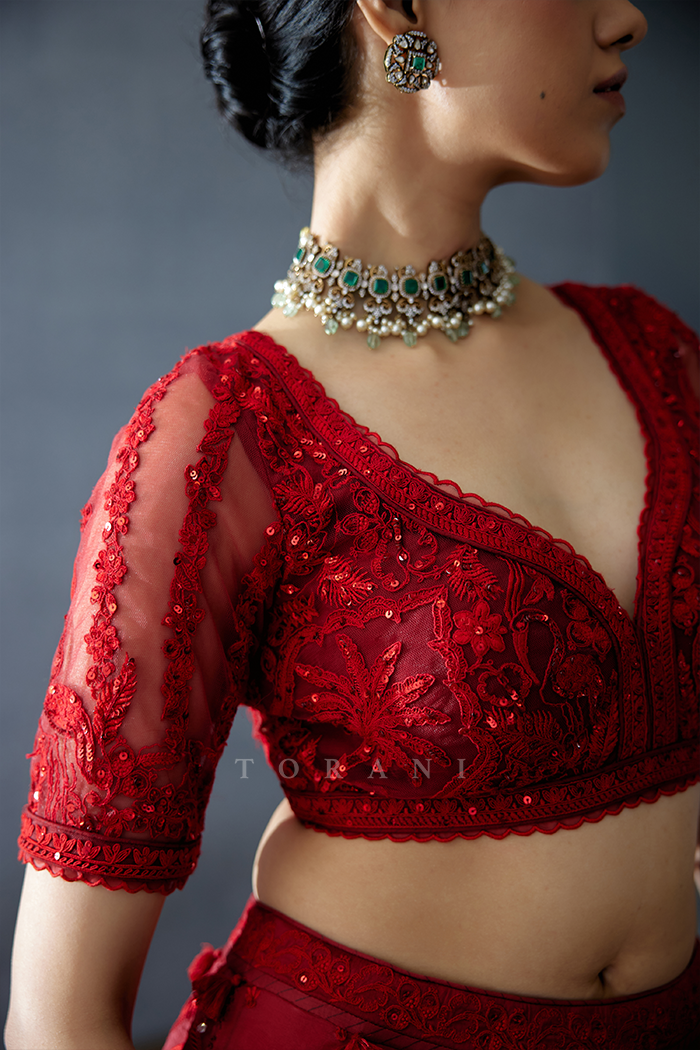 Gulmohar Advika Blouse