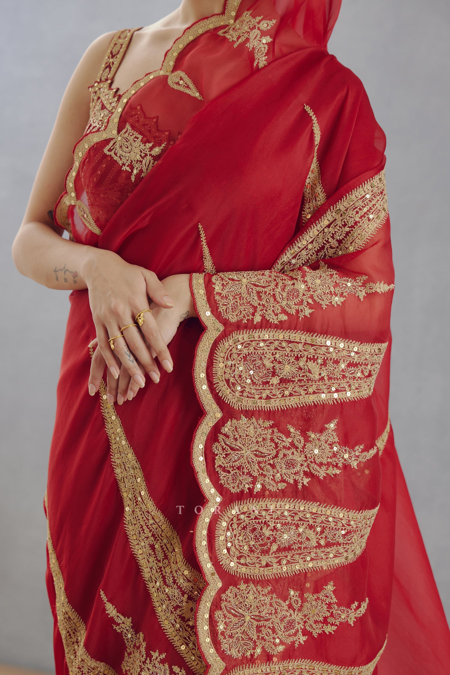 SALE - Sindoori Geetika Saree