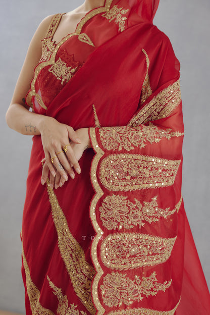 Sindoori Geetika Saree
