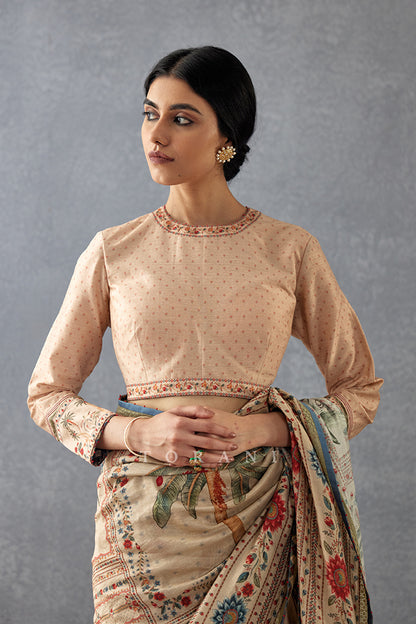 Badami Mulmul Blouse