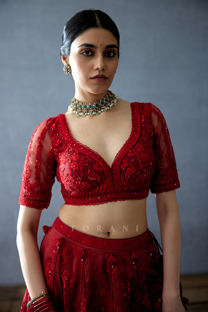 Gulmohar Advika Blouse