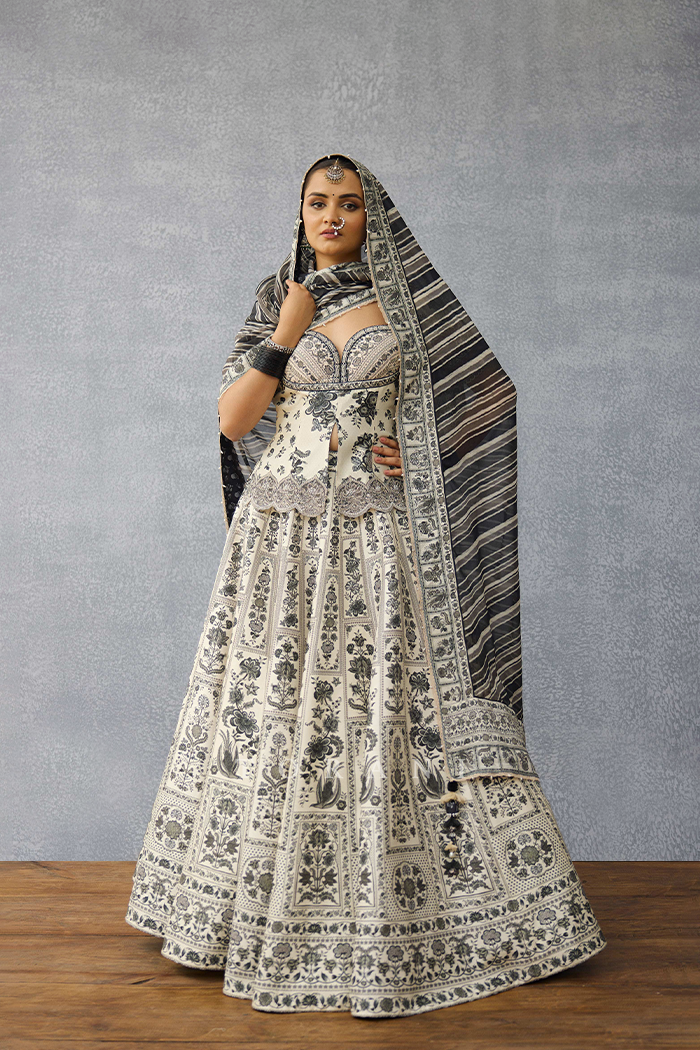 Kalamkari Anushtha Lehenga Set