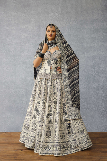 Kalamkari Anushtha Lehenga Set
