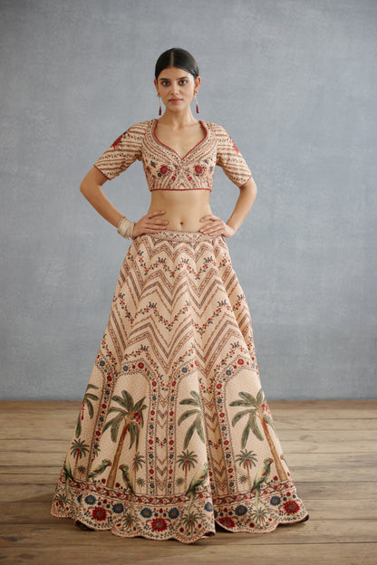 Badami Nagma Lehenga Set