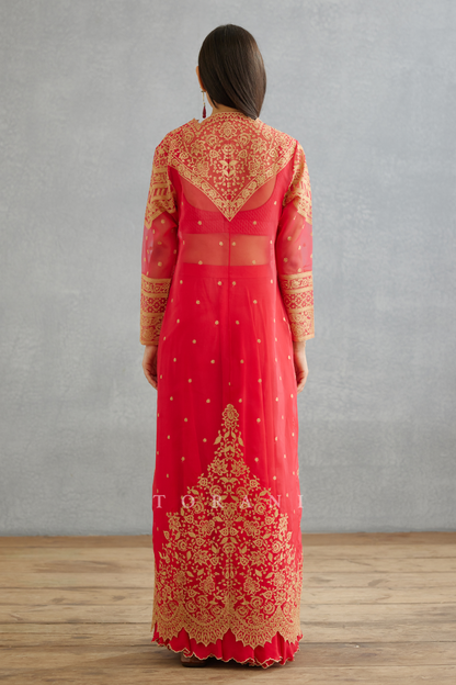 Gul-Kand Daavya Cape Set