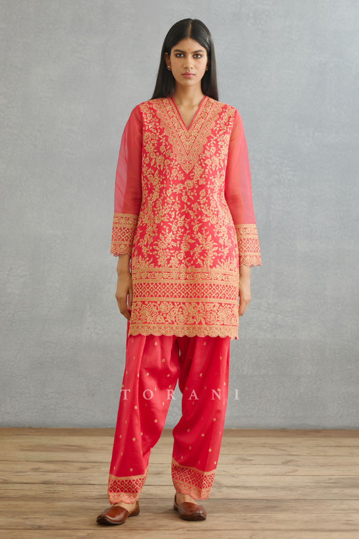 Rang Palaash Sloka Kurta Set