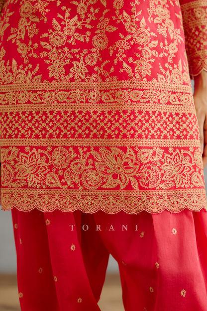 Rang Palaash Sloka Kurta Set