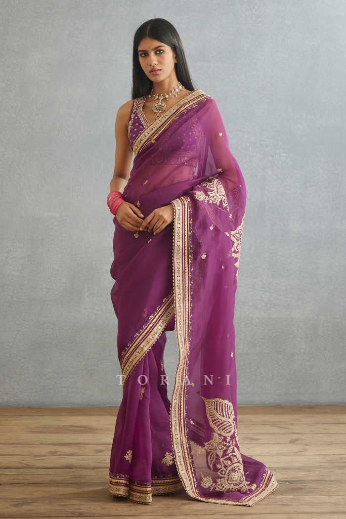 SALE - Gul-Rez Taashi Saree