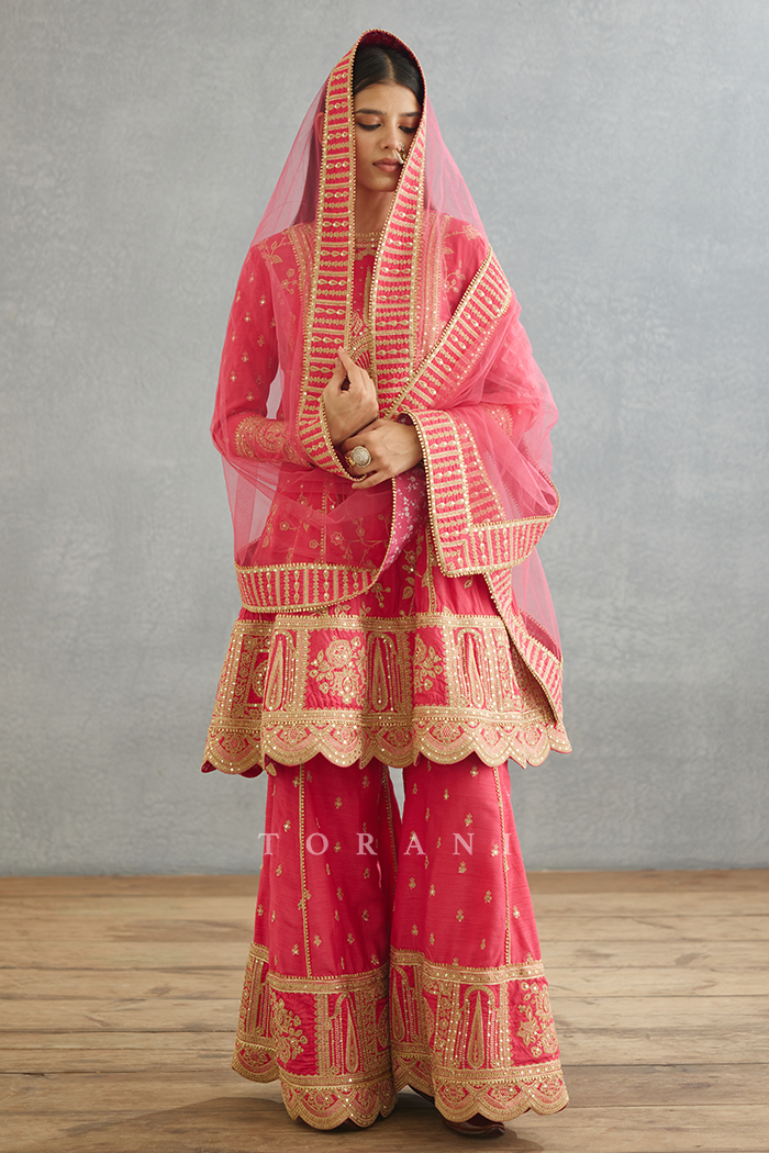 Gul-Kand Meera Sharara Set