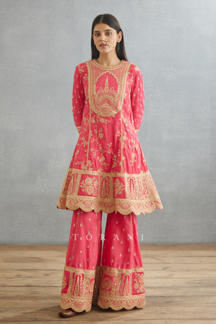 Gul-Kand Meera Sharara Set