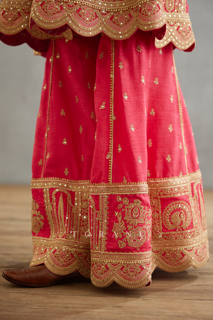 Gul-Kand Meera Sharara Set