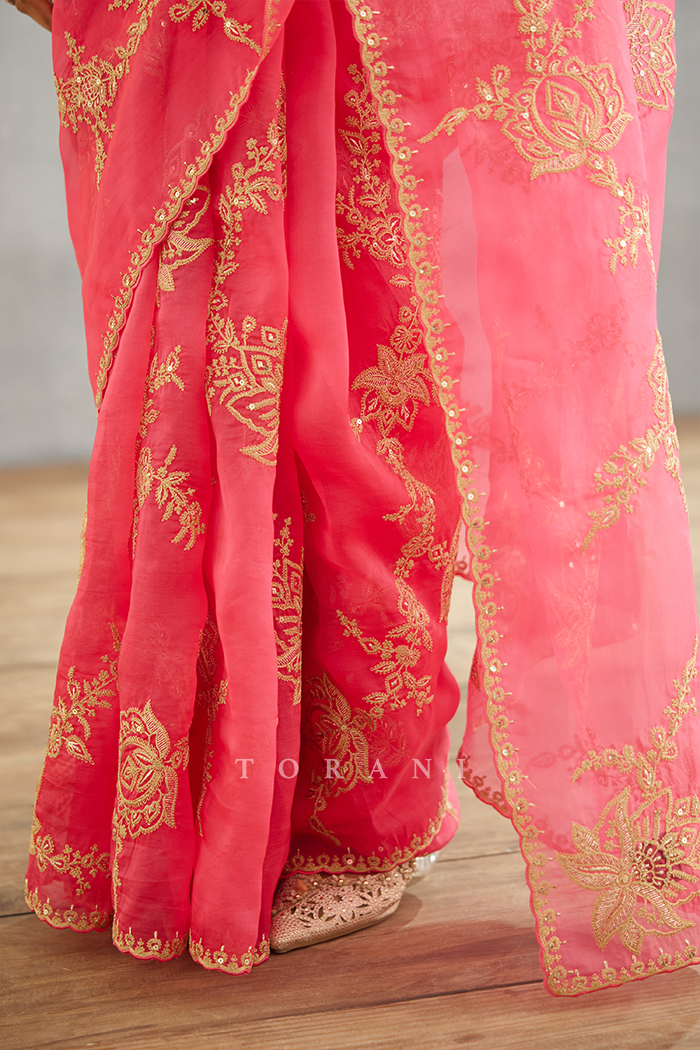 SALE - Gul-Kand Daavya Saree