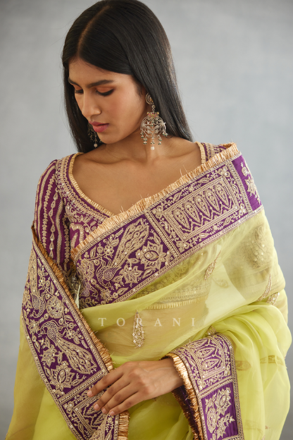 Gul-Mina Amruta Saree