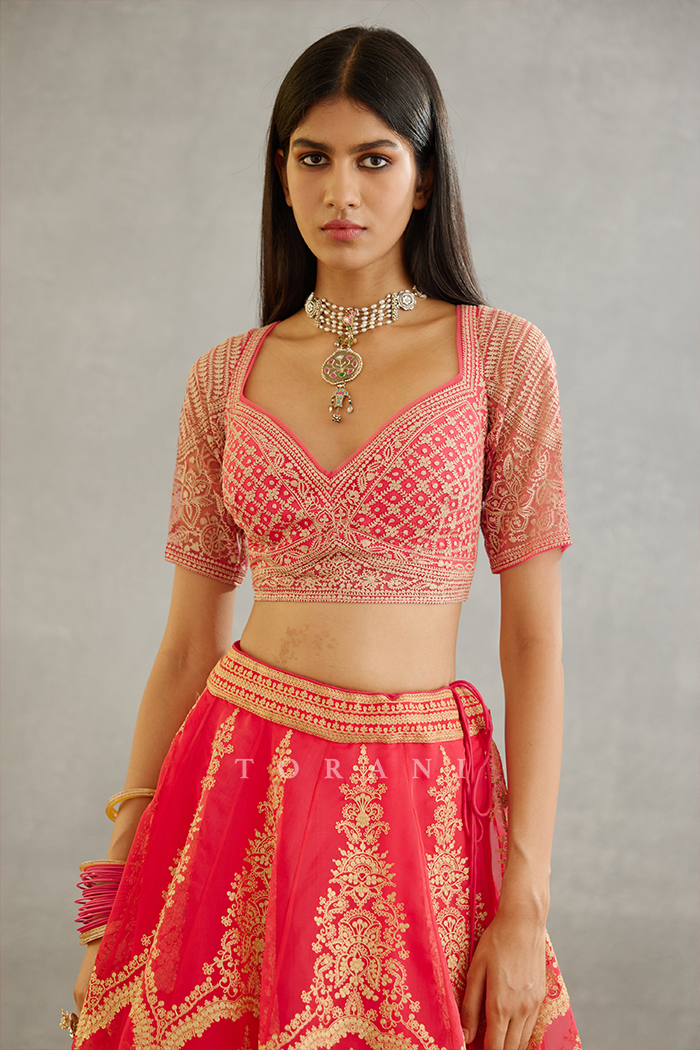 Rang Palaash Meher Passa Blouse