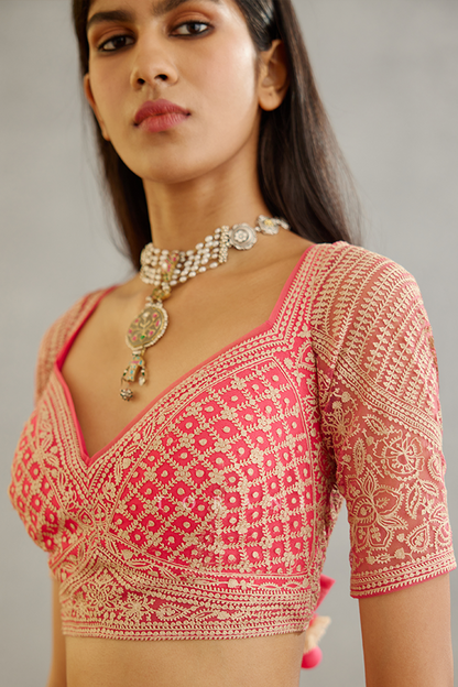 Rang Palaash Meher Passa Blouse