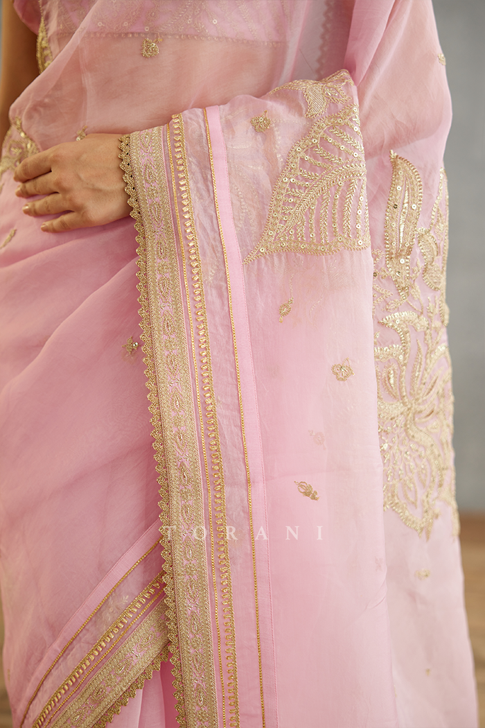 Gul-Mohar Taashi Saree