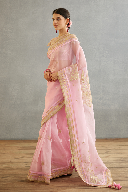 Gul-Mohar Taashi Saree