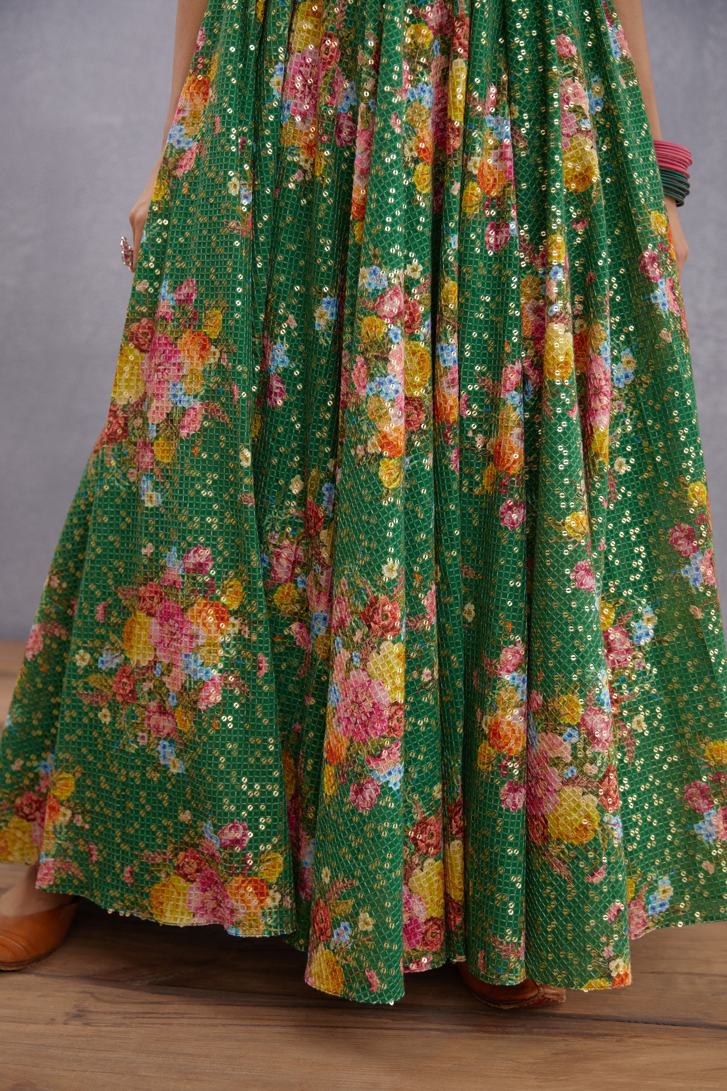 Panna Rabia Sitara Dhari Anarkali Set
