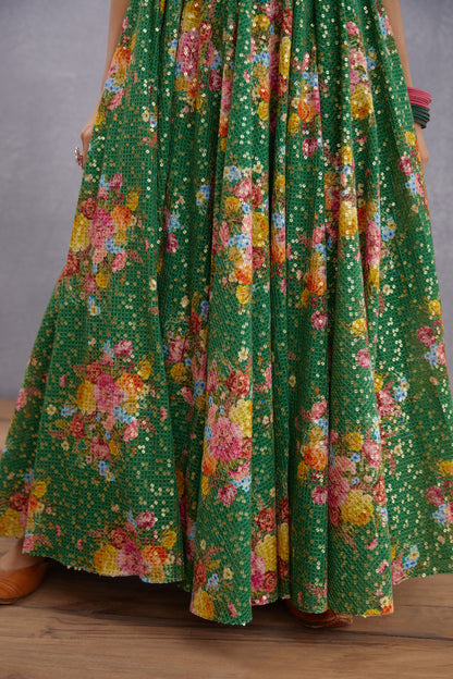 Panna Rabia Sitara Dhari Anarkali Set