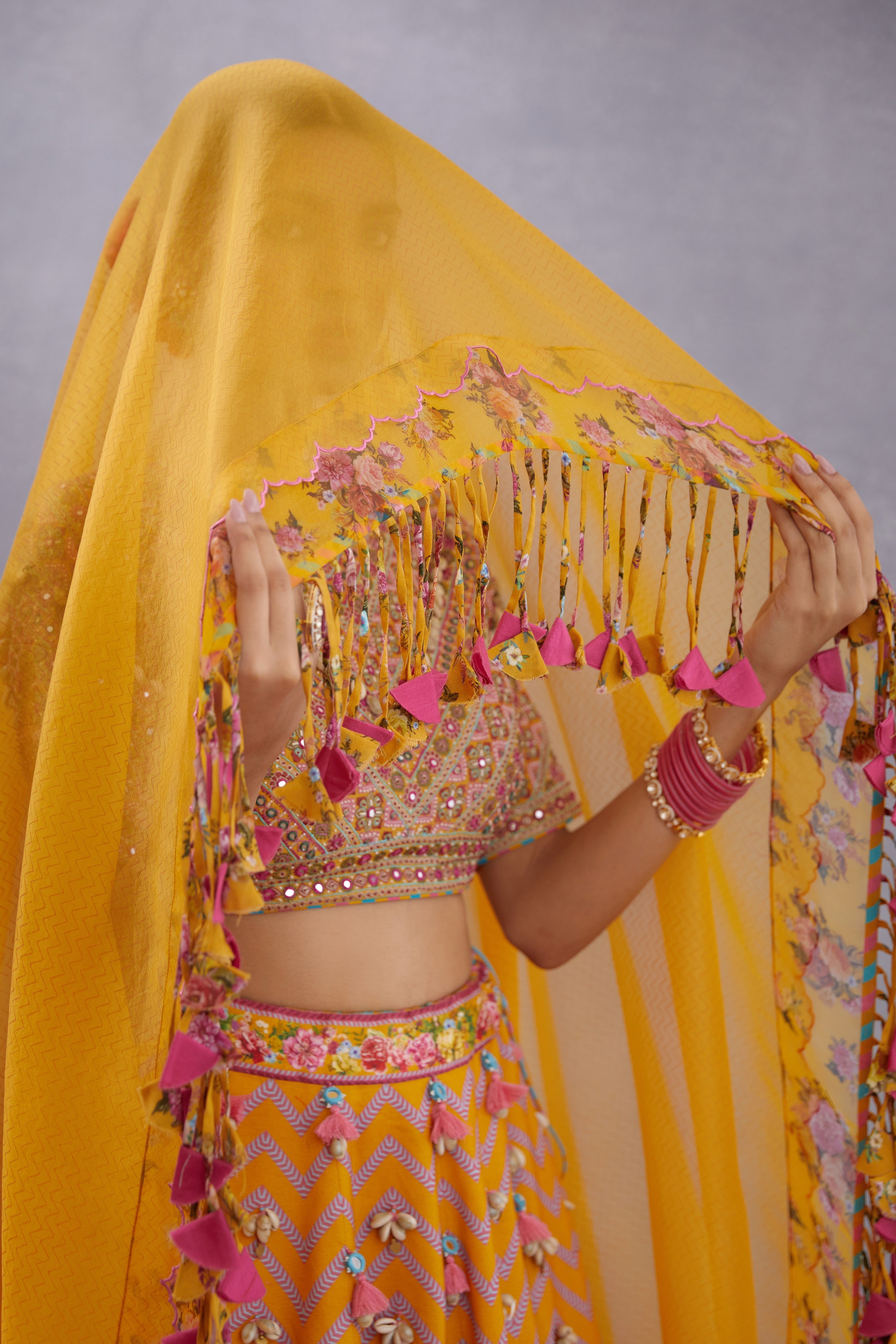 SALE - Sunehra Saadat Gul Lehenga  Set
