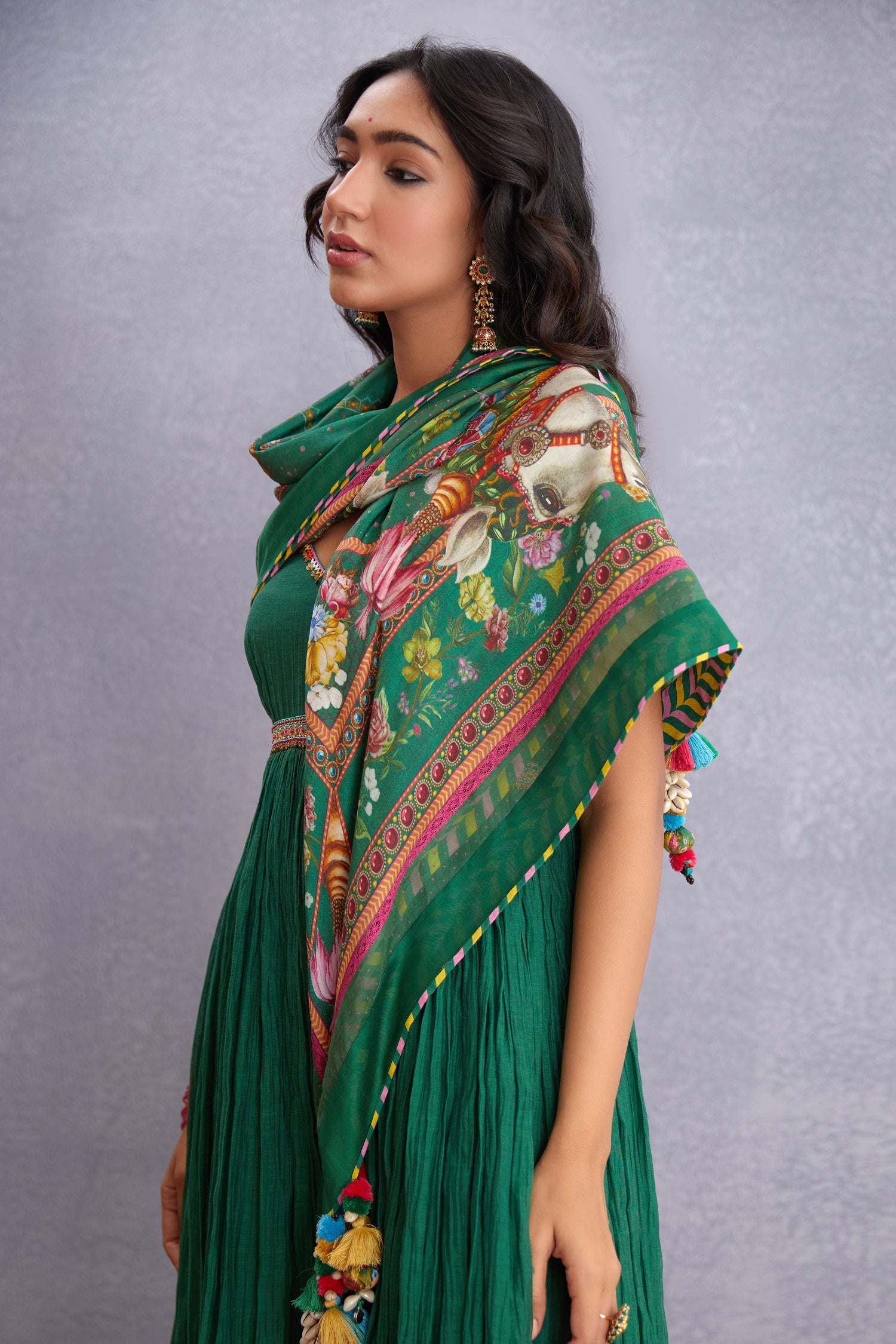 SALE - Panna Ashwamedha Scarf
