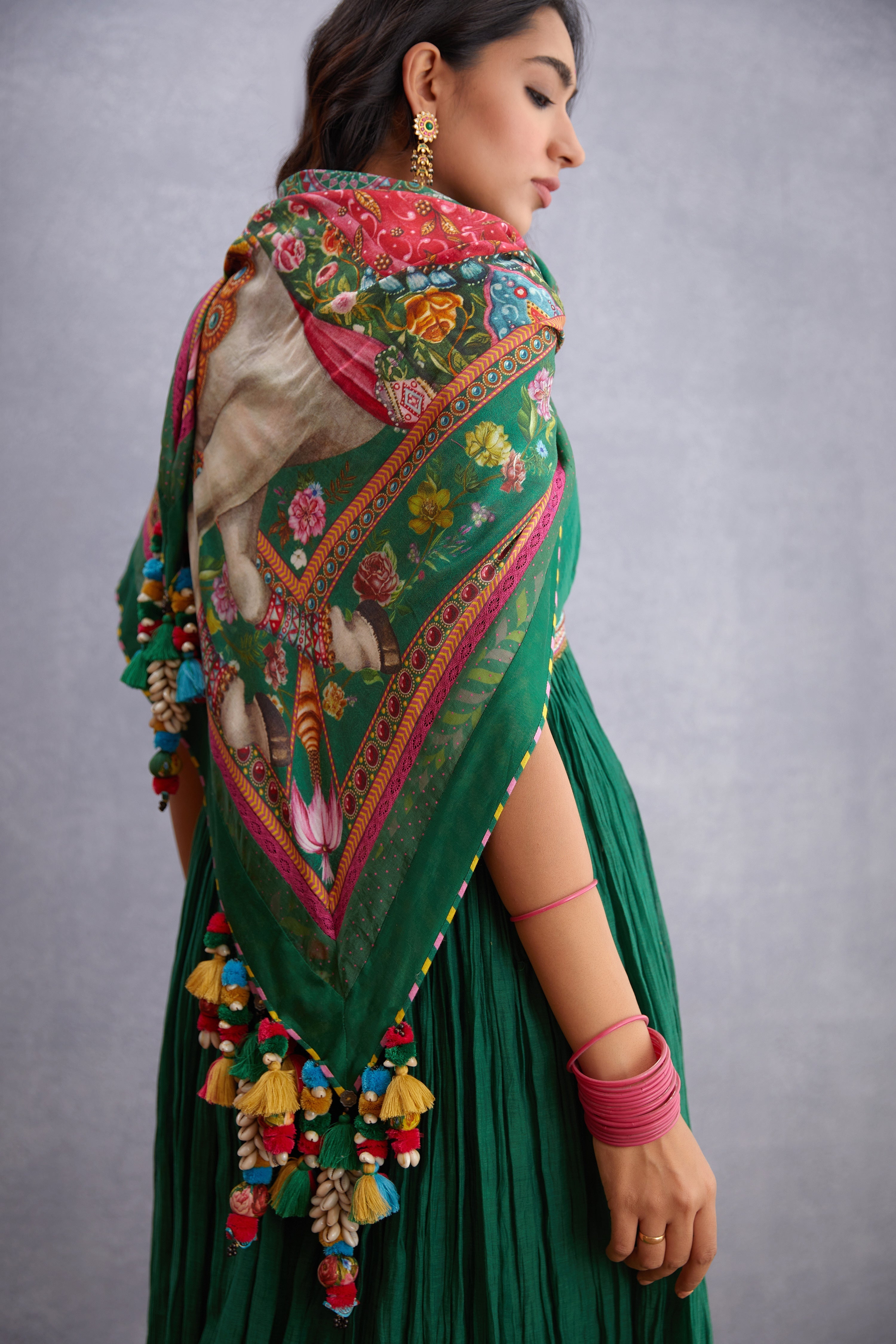 SALE - Panna Ashwamedha Scarf