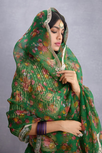 Panna Induma Lehenga Set