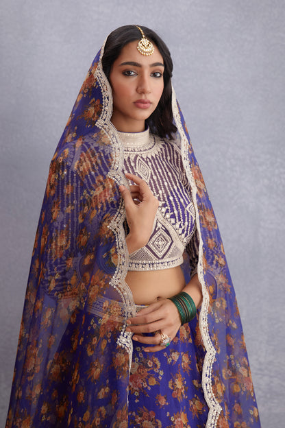Jamuni Induma Lehenga Set