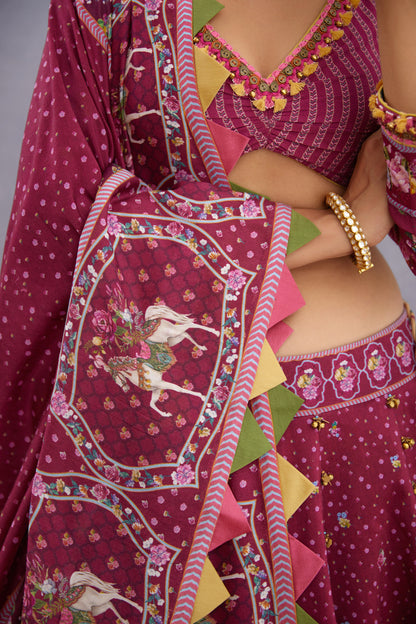 Manika Aoruni Lehenga Set