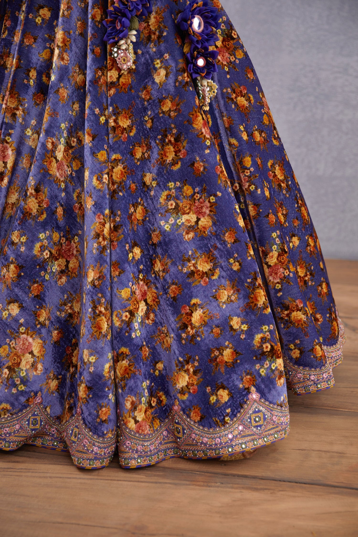 SALE - Jamuni Makhmal Kiranpreet Lehenga Set