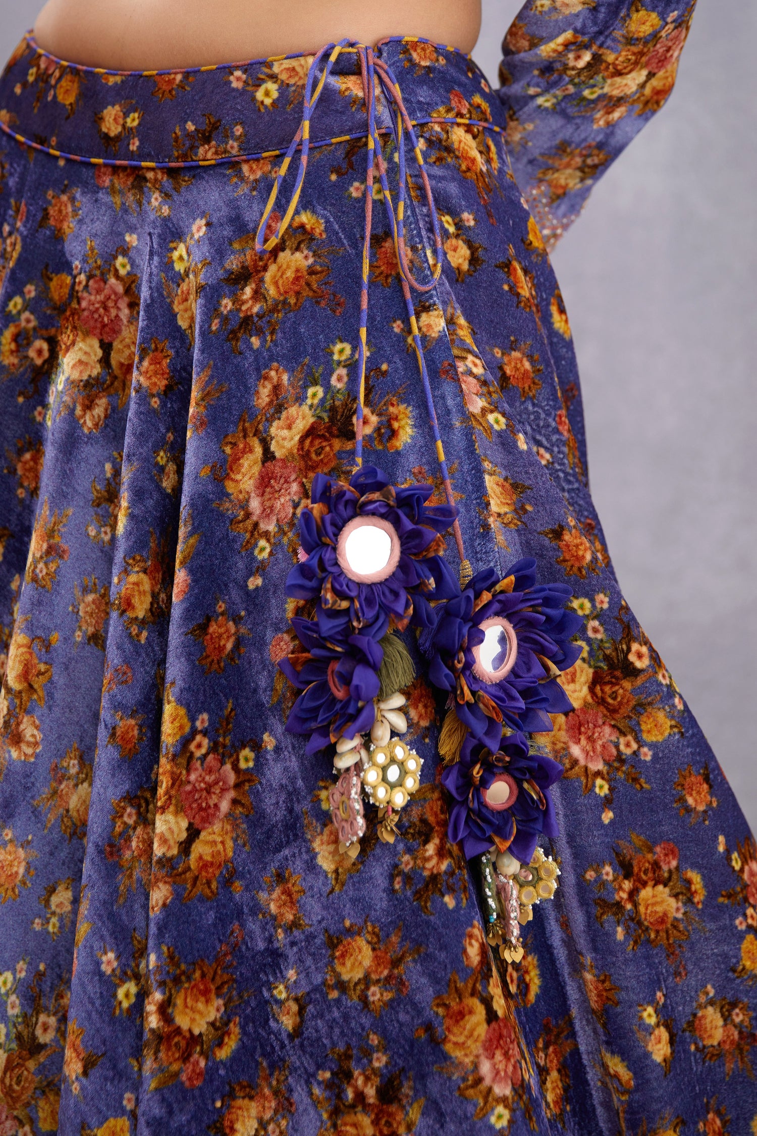 SALE - Jamuni Makhmal Kiranpreet Lehenga Set