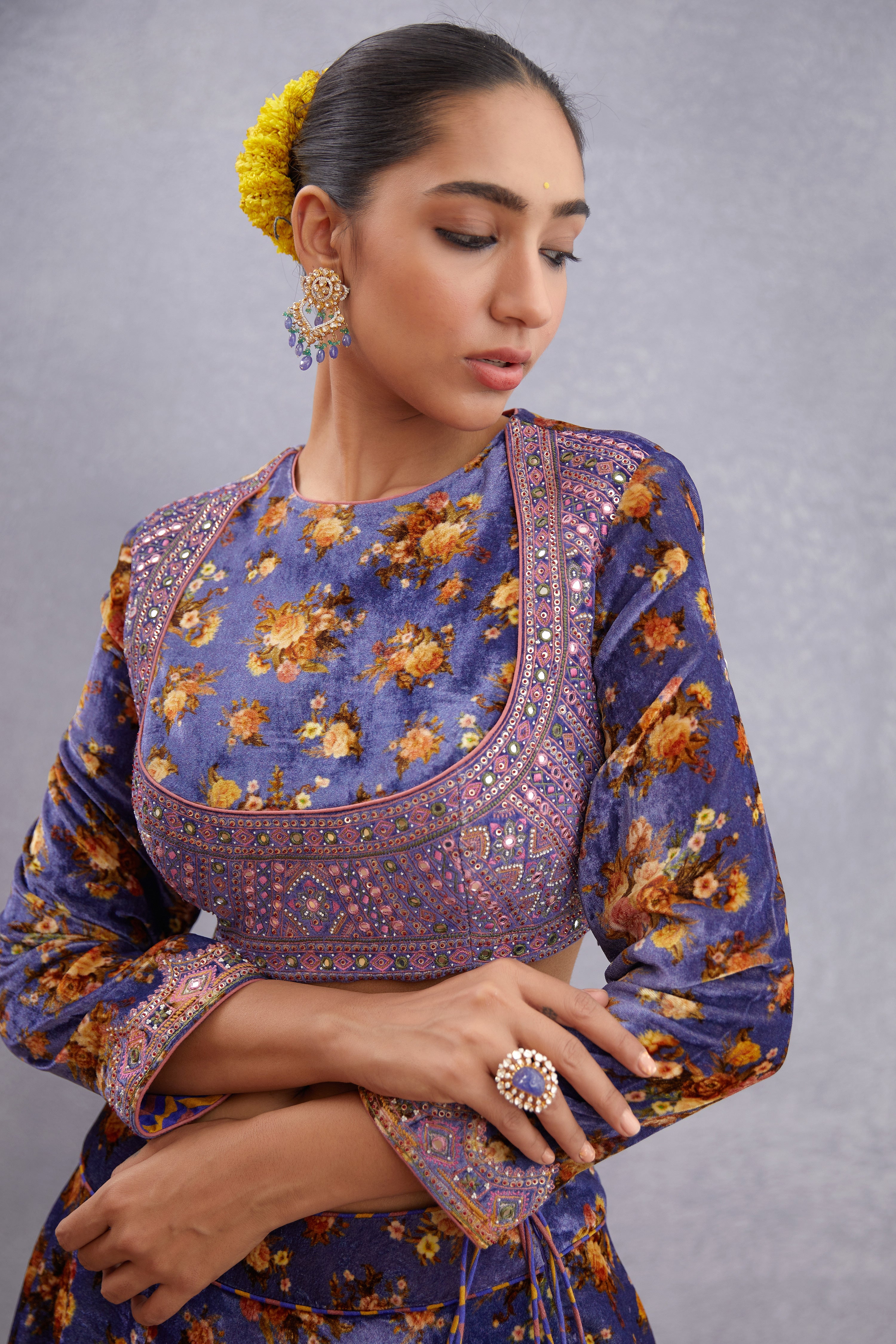 Jamuni Makhmal Kiranpreet Blouse