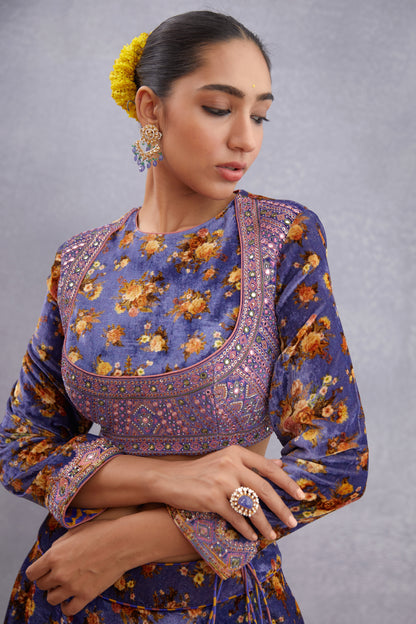 Jamuni Makhmal Kiranpreet Blouse