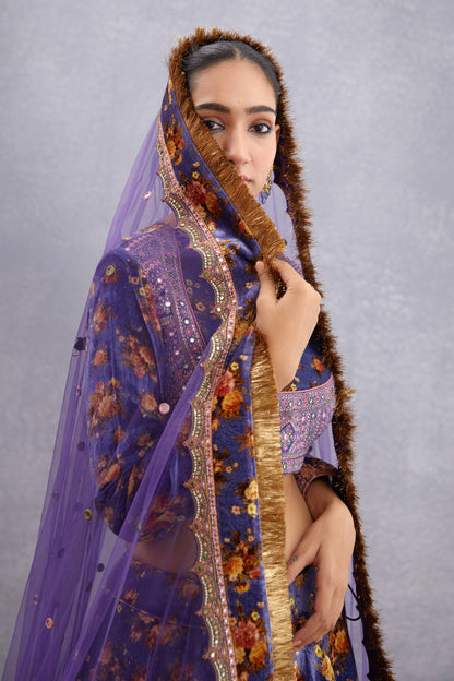 Jamuni Makhmal Kiranpreet Lehenga Set